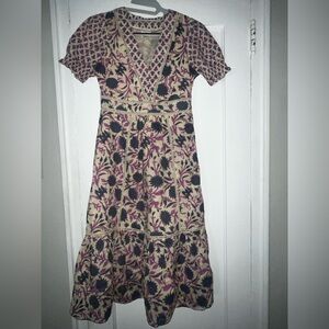 dRA Los Angelas "Delfina" Floral Cotton Midi Dress